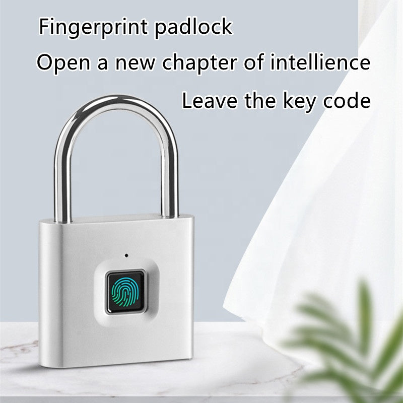 Indoor Zinc Alloy Luggage Locker Keyless Electronic Fingerprint Smart Padlock