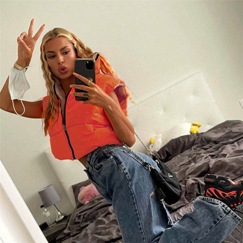 Quilted Reversible Puffer Vest