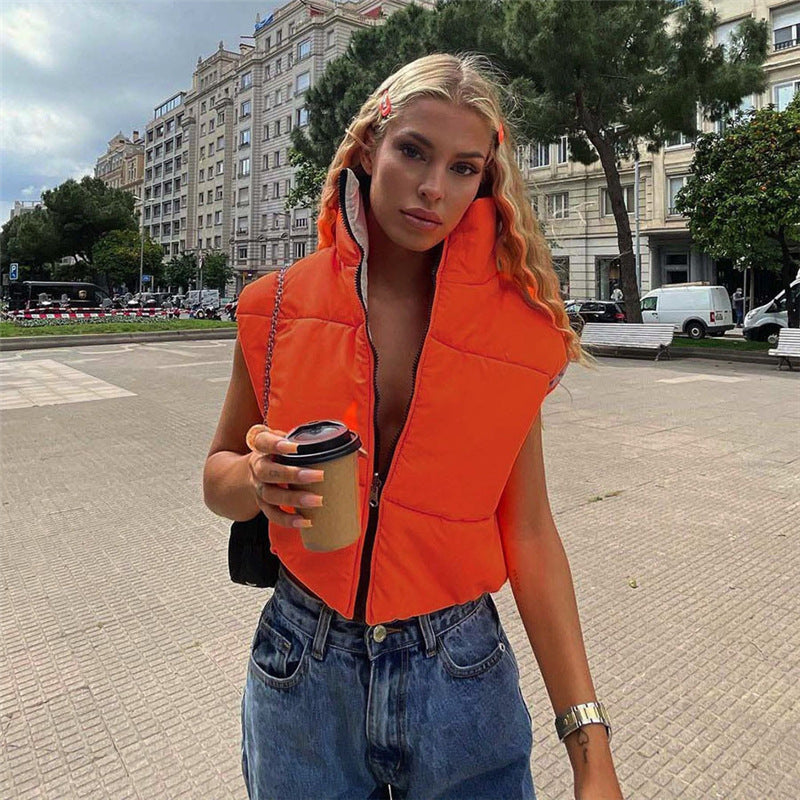 Quilted Reversible Puffer Vest