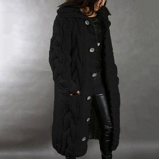Womens Single Cardigan Sweater Coat With Pocket