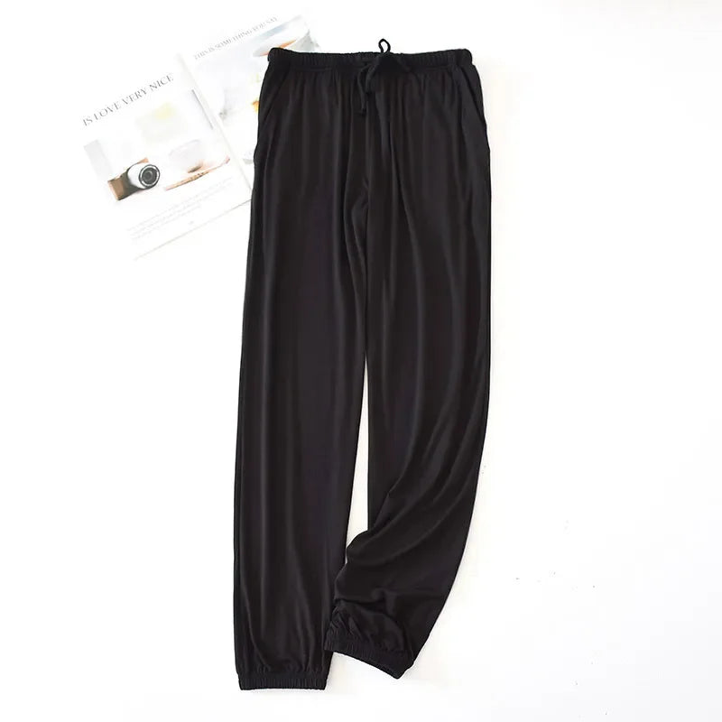 Men's Pajamas Tapered Loose Sleep Bottom Pants