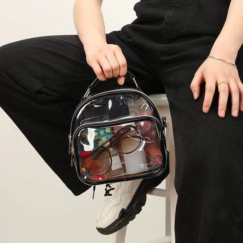 Transparent Ladies Small Stadium Approved Clear Bag