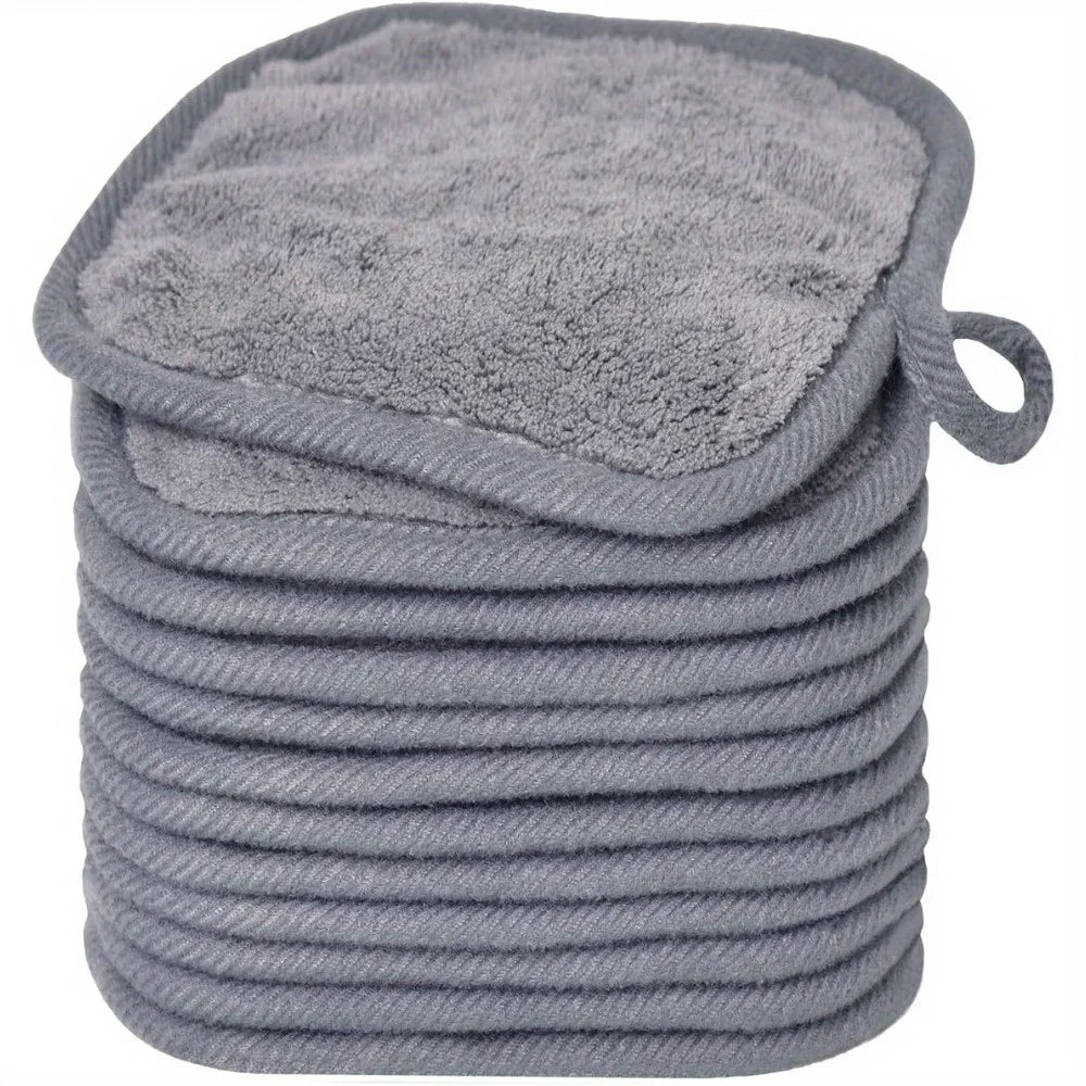 12PCS Microfiber Makeup Remover Small Reusable Cotton Pads