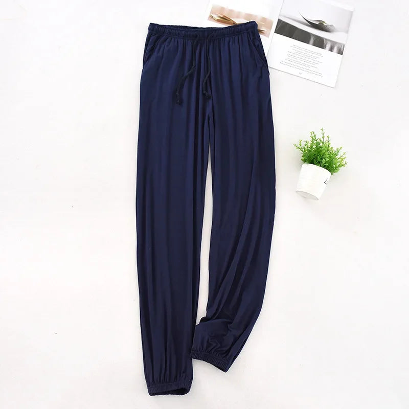 Men's Pajamas Tapered Loose Sleep Bottom Pants