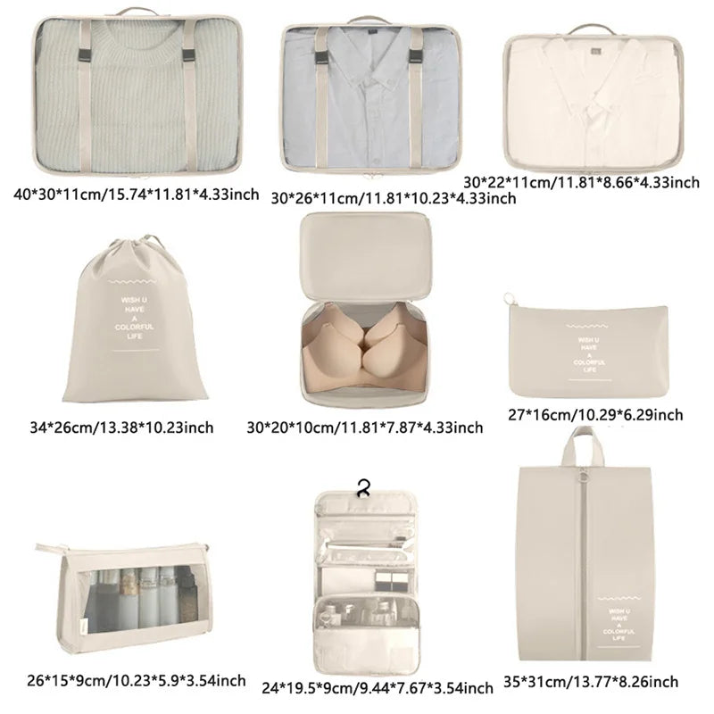 Travel Organizer Cubes For Luggage Suitcase