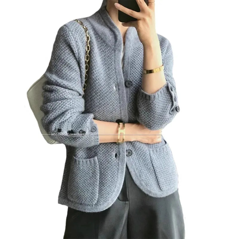 Luxury Cashmere Cardigan Sweater