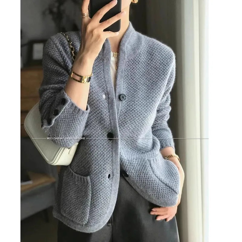 Luxury Cashmere Cardigan Sweater