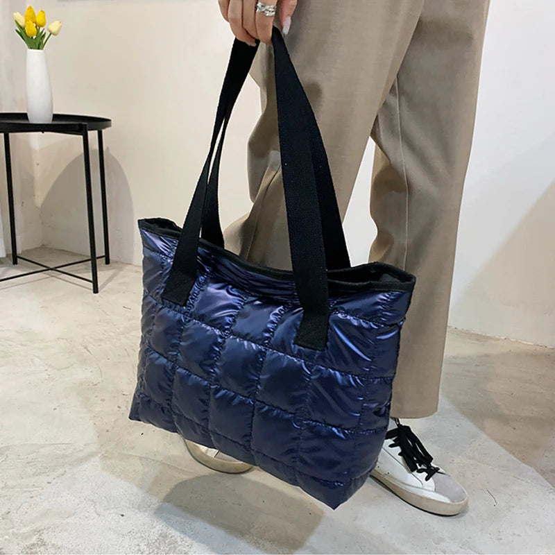 Large Quilted Tote Bag