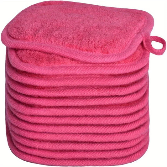 12PCS Microfiber Makeup Remover Small Reusable Cotton Pads