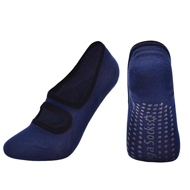 Women Sport Casual Yoga Non-Slip Silicone on the bottom Pilates Socks