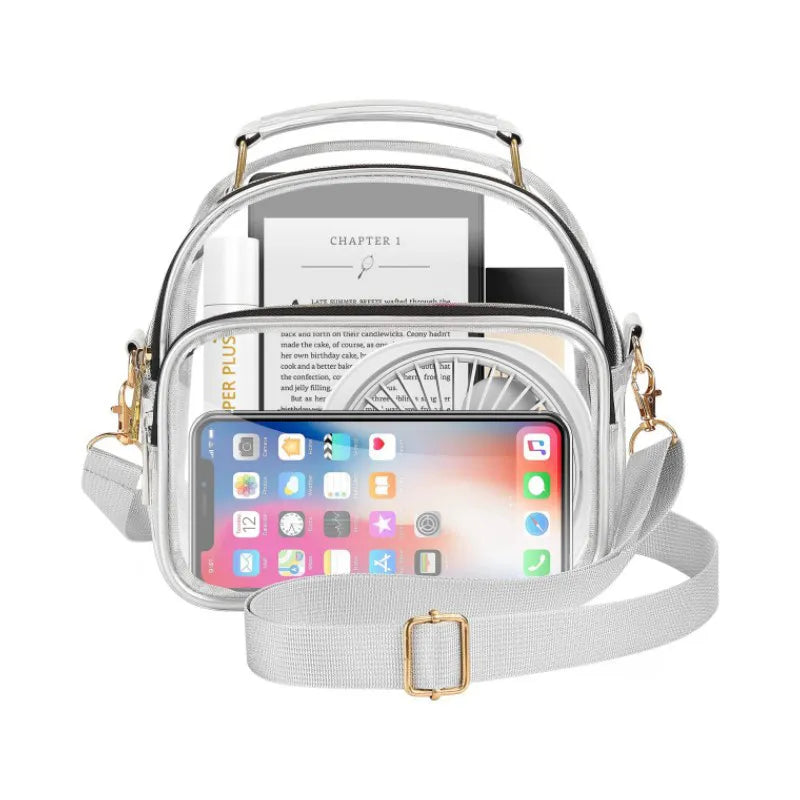 Transparent Ladies Small Stadium Approved Clear Bag