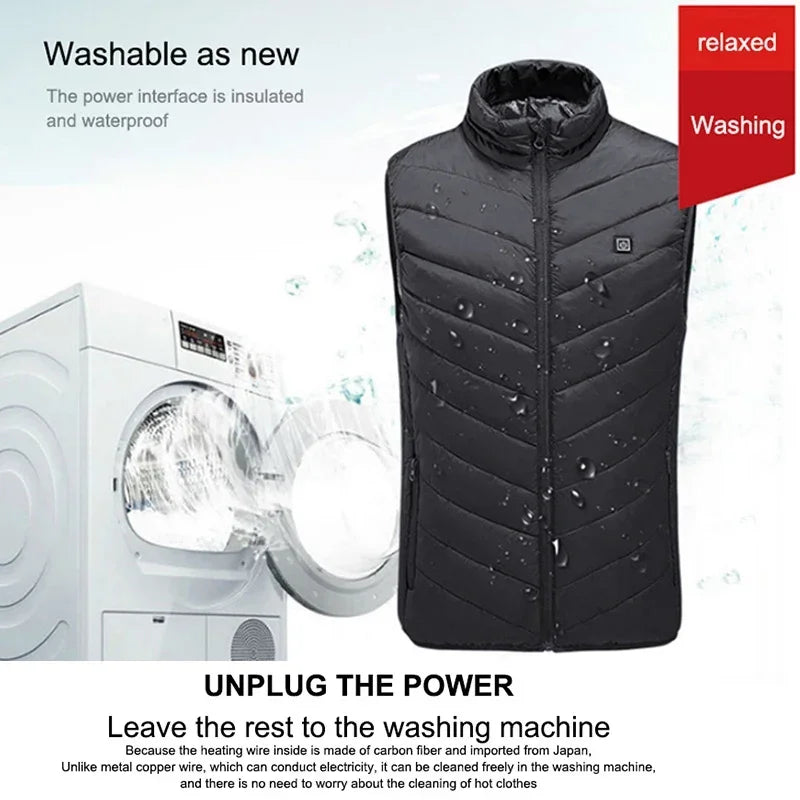 Thermal USB Self Heated Electric Vest for Men or Women