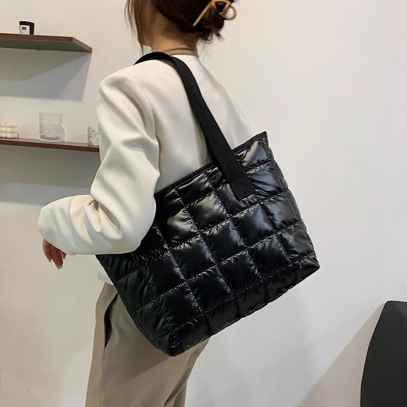 Large Quilted Tote Bag