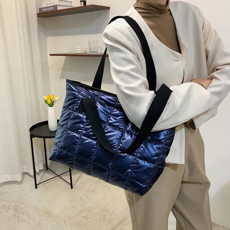 Large Quilted Tote Bag