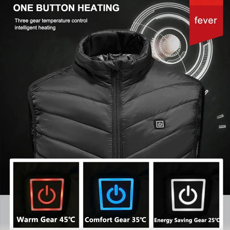 Thermal USB Self Heated Electric Vest for Men or Women