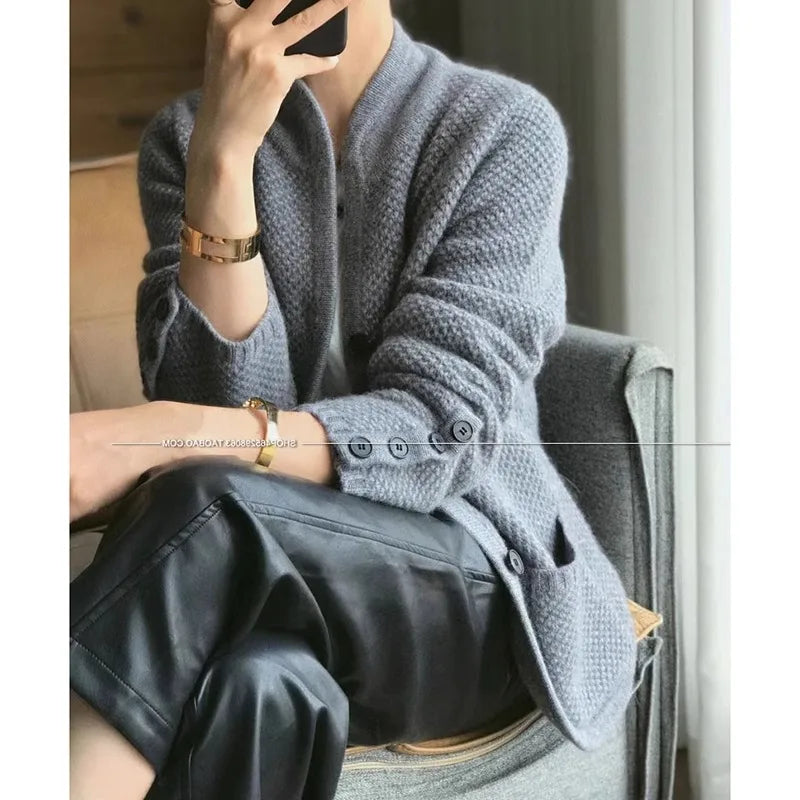 Luxury Cashmere Cardigan Sweater