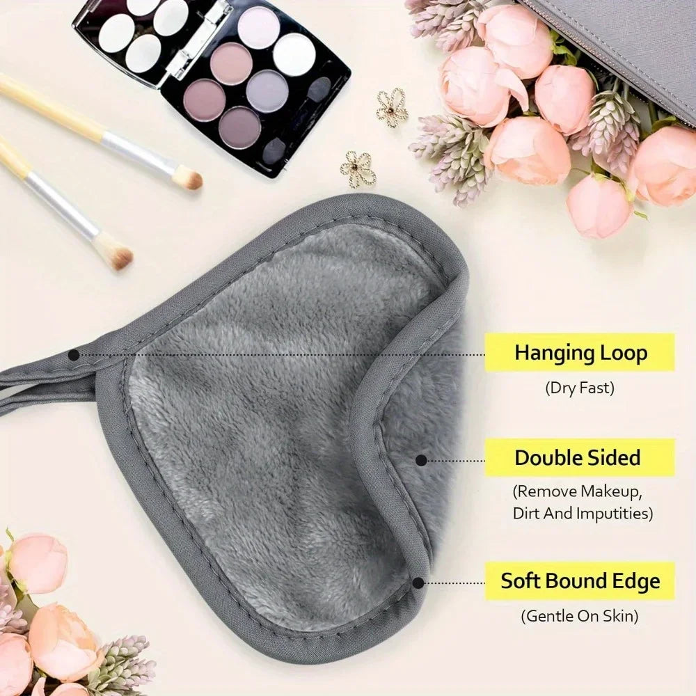 12PCS Microfiber Makeup Remover Small Reusable Cotton Pads