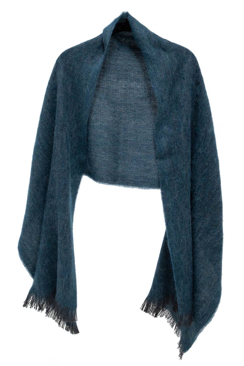 Ocean Blue Peruvian Alpaca Wool Wrap